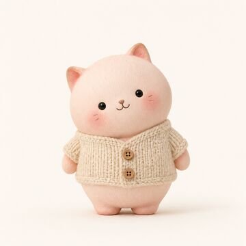 puff wearing her cardigan